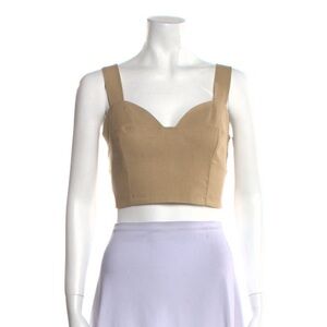 ALC Cropped Tan Top